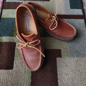 Mephisto Man's Leather Boat Shoes/Moccasins size10colourBrown-Hazelnut